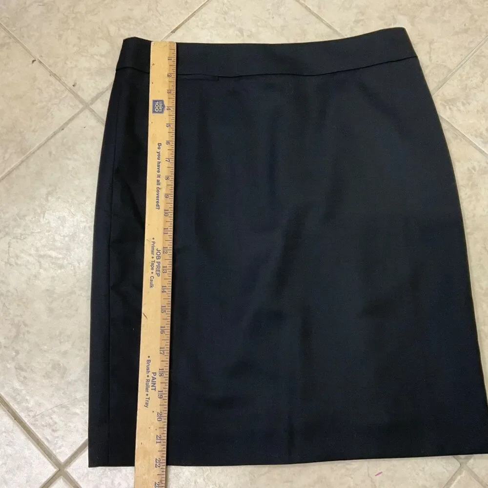 NWT J. Crew Women's Size 8 Gray 70% Wool Lined Back Slit Career Office New